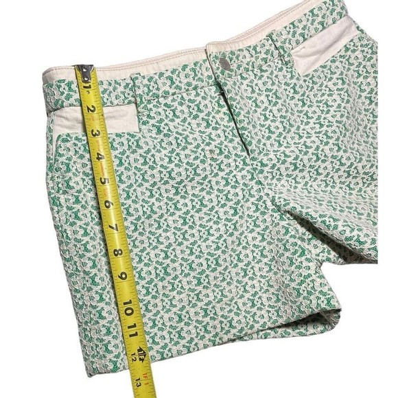 Anthropologie Cartonnier Rose‎ Point Green Floral Lace Overlay Shorts Sz 6 - Picture 7 of 12